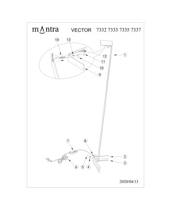 ***OFER/DES*** VECTOR * PIE SALON LED SAVIA